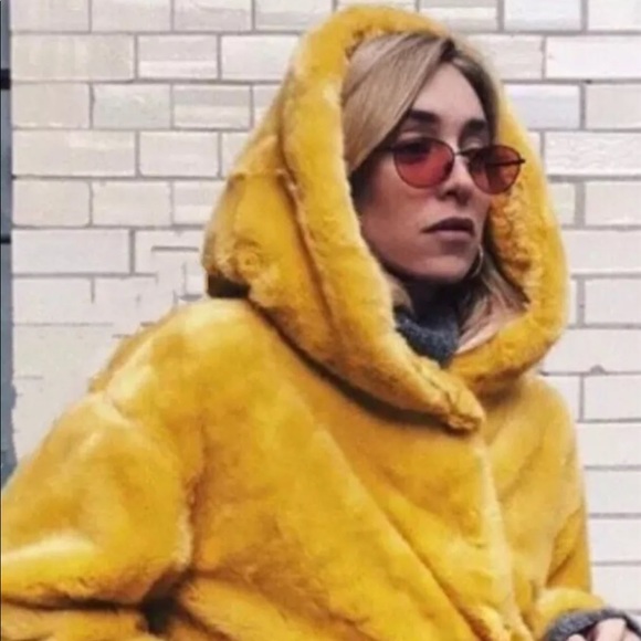 LAST size M NWT ZARA THREE-QUARTER-LENGTH COAT WITH HOOD - Picture 7 of 12